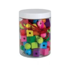 Boite De 92 Perles En Bois