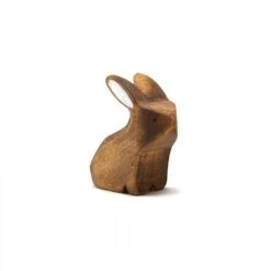 Lapin Brun Assis En Bois Brin D'Ours