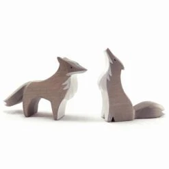 Loup Debout En Bois Brin D'Ours -Jeujouethique Boutique brin d ours loup debout for010 2
