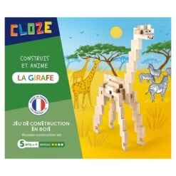 Kit Créatif Cloze Construction Girafe - 44 Pièces -Jeujouethique Boutique construction girafe cloze 3