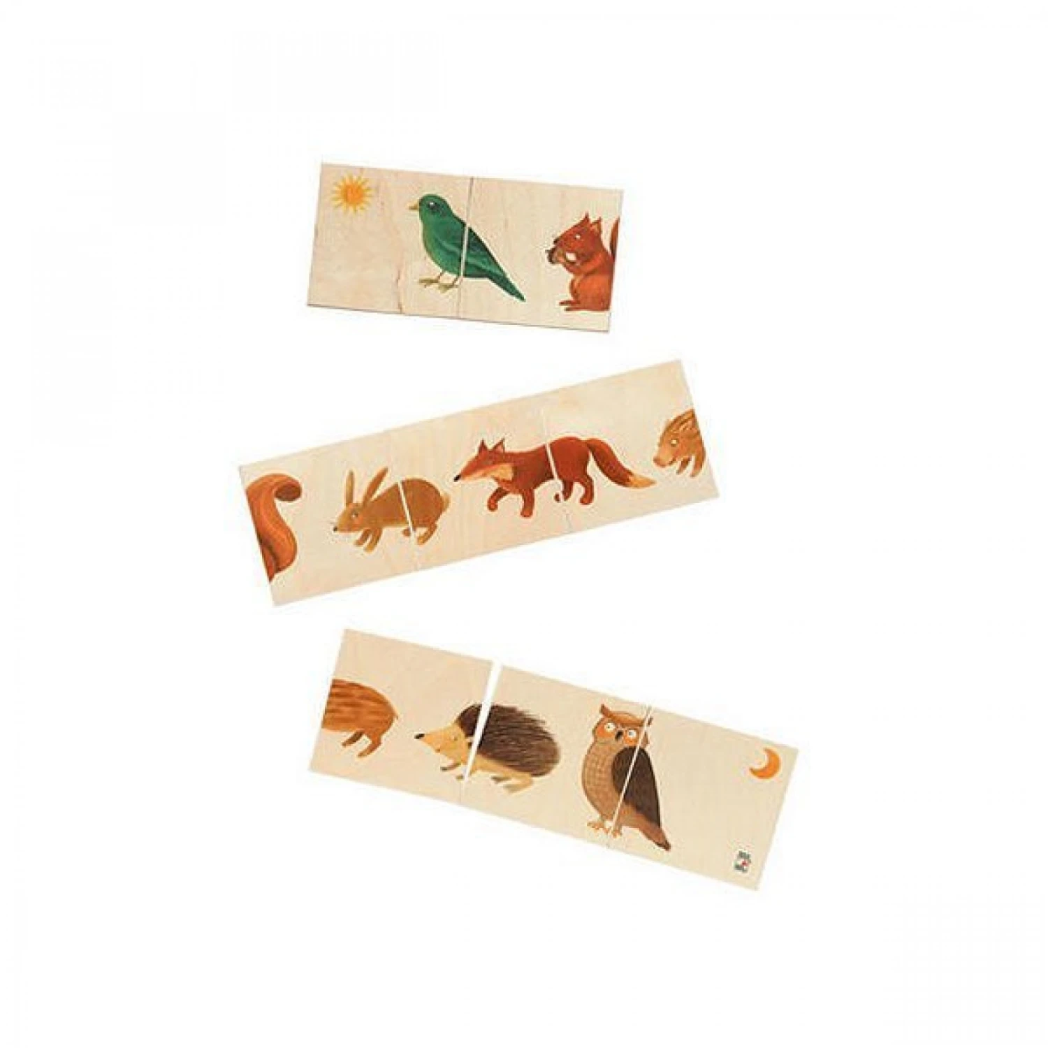 Dominos Des Animaux De La Forêt 3 Dominos Des Animaux De La Forêt – Image 3