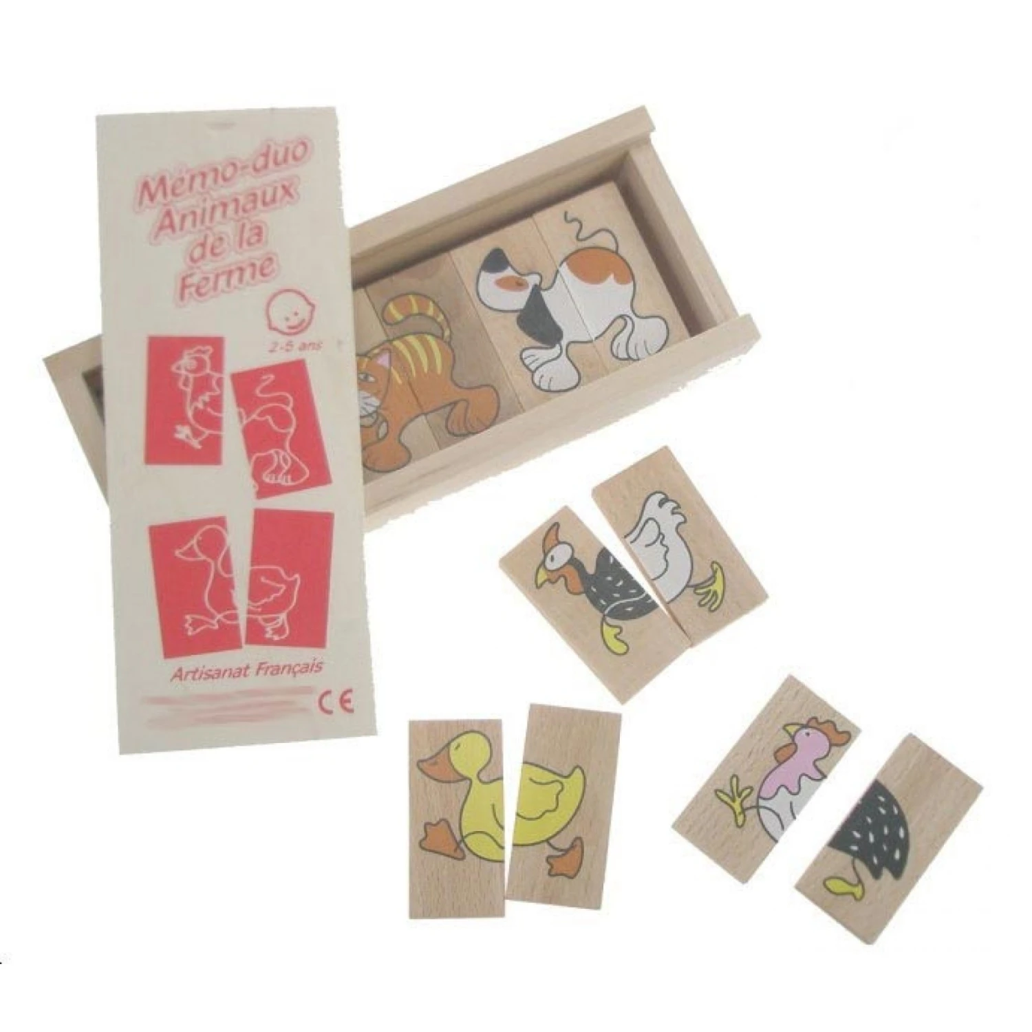 Mémo-Dominos Des Animaux De La Ferme 2 Mémo-Dominos Des Animaux De La Ferme – Image 2