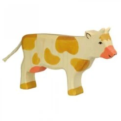 Vache En Bois Pie Rouge