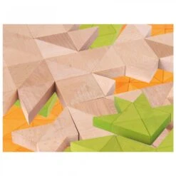 Grand Jeu De Tangram Blocs Triangles - 55 Pièces - Naturel -Jeujouethique Boutique grand jeu de tangram blocs triangles fabricant allemand 1