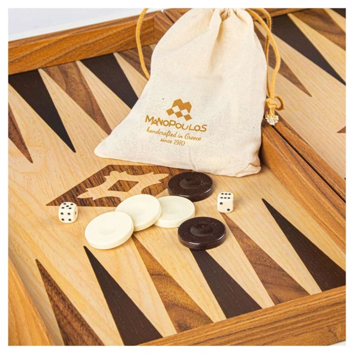 Jeu De Backgammon Luxe - Noyer 3 Jeu De Backgammon Luxe - Noyer – Image 3
