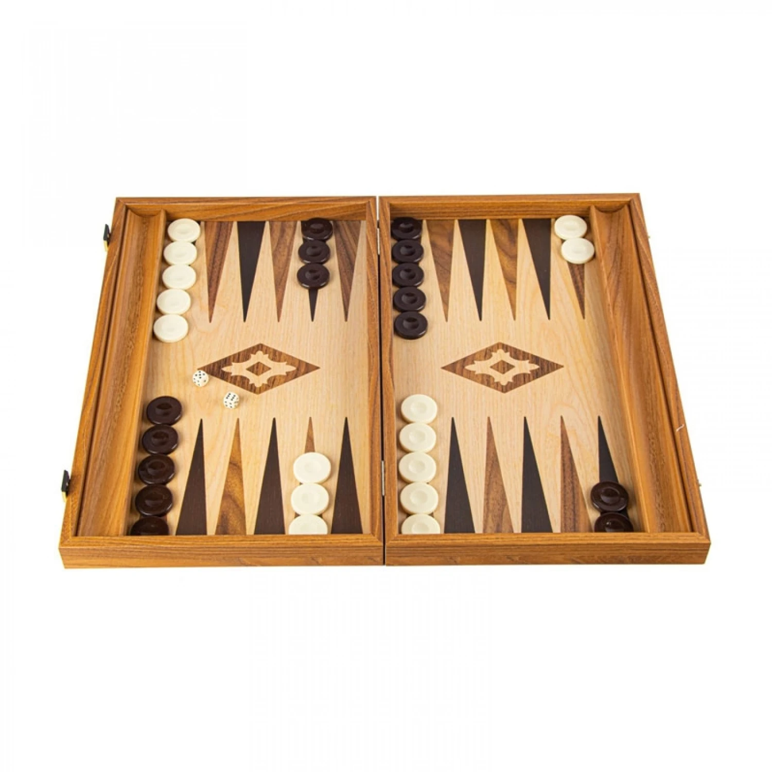 Jeu De Backgammon Luxe - Noyer 1 Jeu De Backgammon Luxe - Noyer