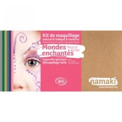 Kit De Maquillage 8 Couleurs Mondes Enchantés -Jeujouethique Boutique jeujouethique kit de maquillage bio namaki 8 couleurs mondes enchant s