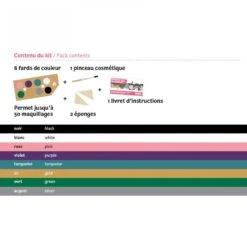 Kit De Maquillage 8 Couleurs Mondes Enchantés -Jeujouethique Boutique jeujouethique kit de maquillage bio namaki 8 couleurs mondes enchant s pack