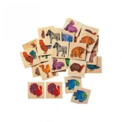 Mémo Zoo, Un Mémory En Bois -Jeujouethique Boutique memo zoo un memory en bois selecta 63008 1