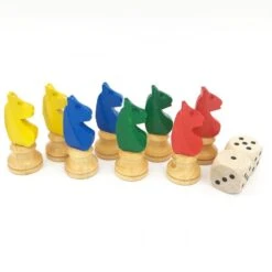 8 Pions Pour Jeu De Petits Chevaux