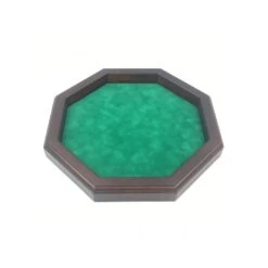 Piste De Dés Octogonale En Bois 28 Cm