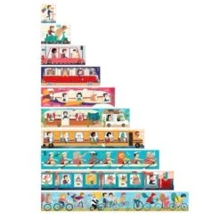 Puzzle 10 Voyageurs - 55 Pièces -Jeujouethique Boutique puzzle 10 voyageurs 55 pieces londji 1