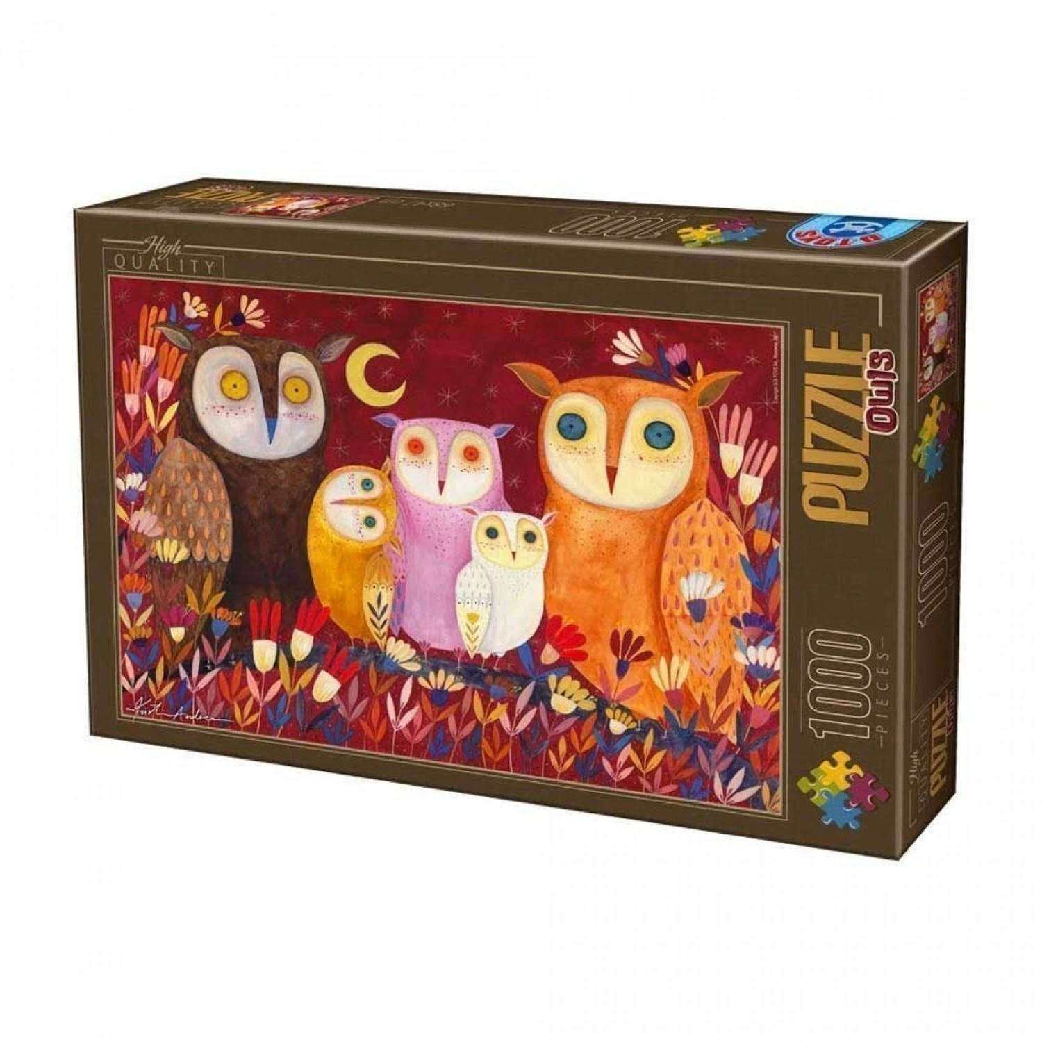 Puzzle 1000 Pièces Kürti Andrea - Les Hiboux 1 Puzzle 1000 Pièces Kürti Andrea - Les Hiboux