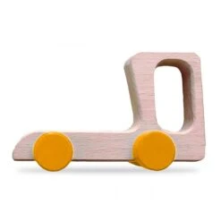 Road Stories - Camion Et Voiture En Bois - Moutarde -Jeujouethique Boutique road stories camion et voiture en bois moutarde meandmine 3