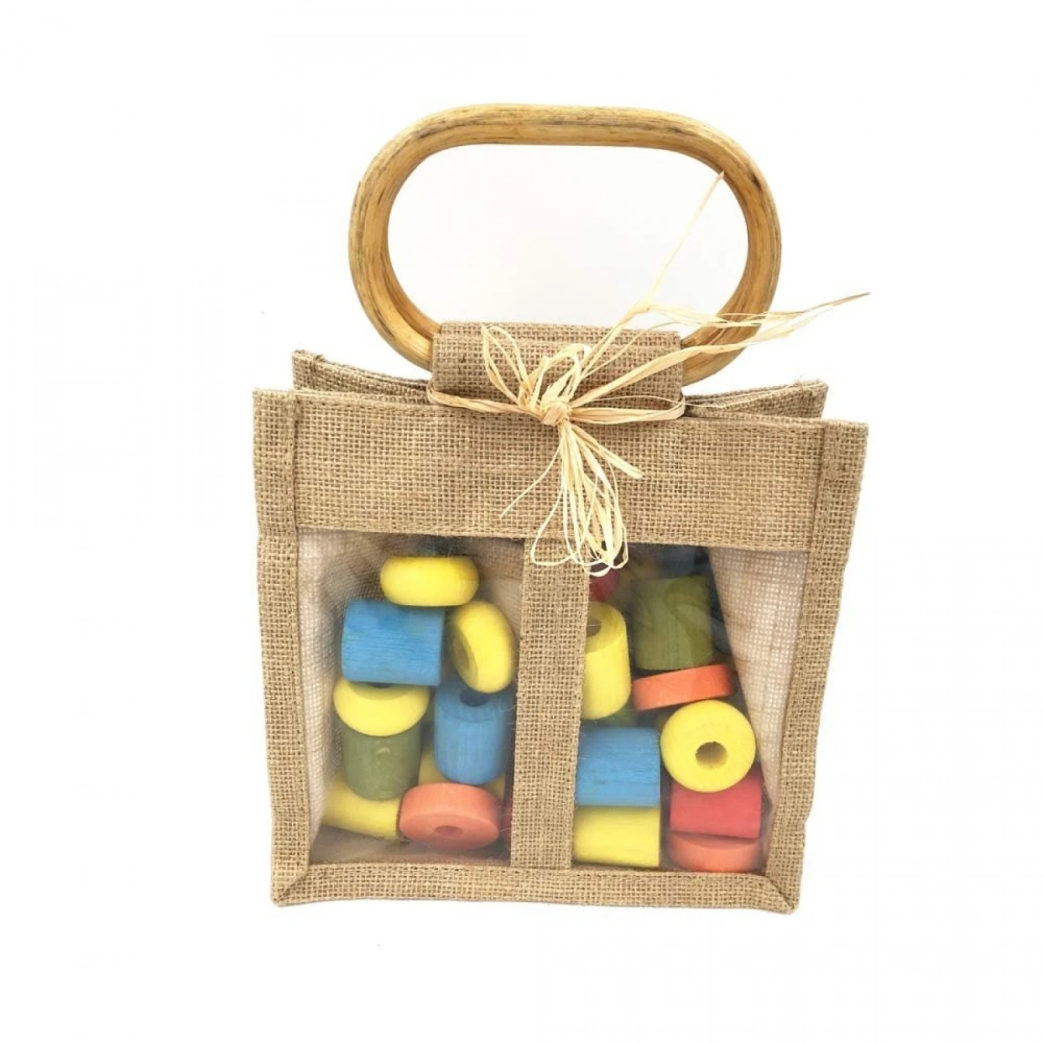 Sac De 50 Grandes Perles à Enfiler En Bois 2 Sac De 50 Grandes Perles à Enfiler En Bois – Image 2