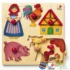 Puzzle En Bois De La Ferme
