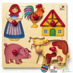 Puzzle En Bois De La Ferme