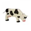 Vache En Bois Broutant Pie Noir Holztiger