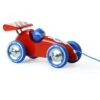 Vilac Voiture De Course à Traîner Rouge/bleue -Jeujouethique Boutique vilac voiture de course a trainer rouge bleue 2309r
