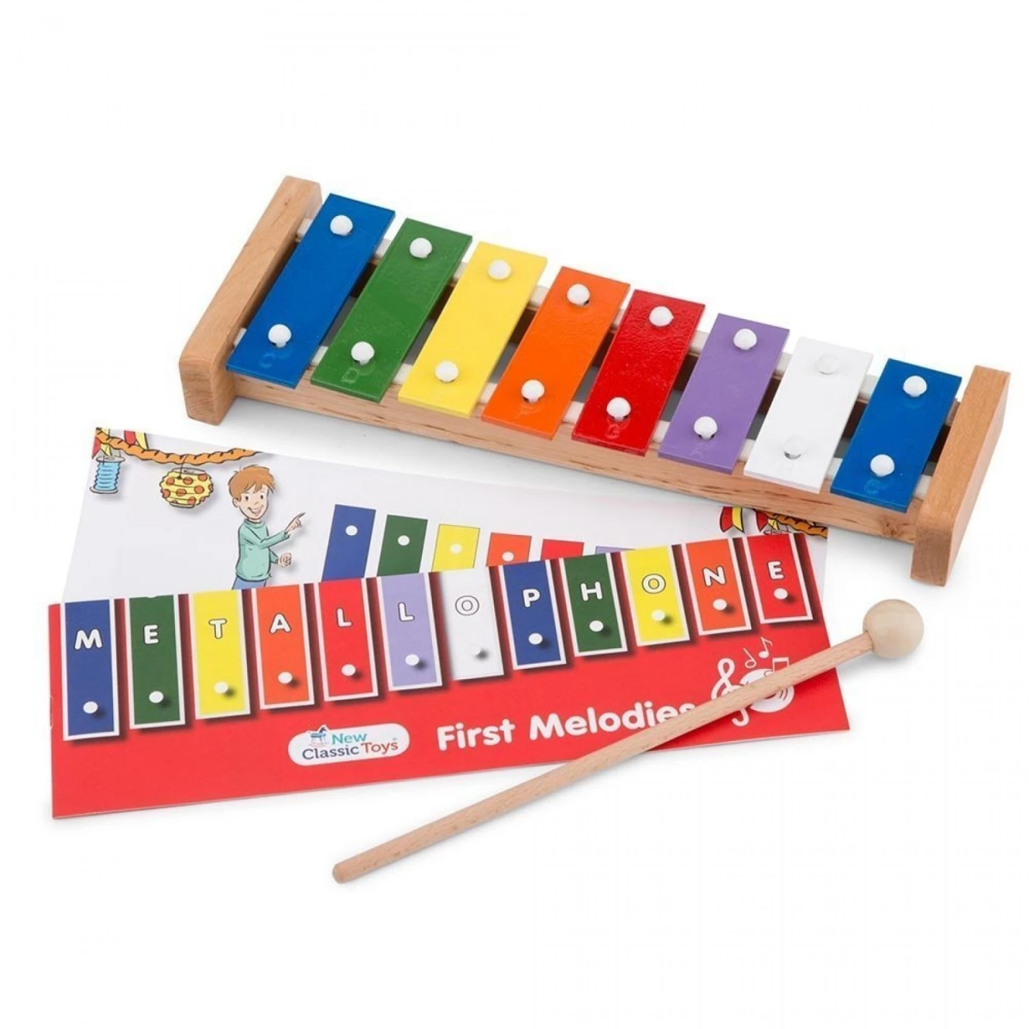 New Classic Toys® Xylophone En Bois Traditionnel 8 Tons 2 New Classic Toys® Xylophone En Bois Traditionnel 8 Tons – Image 2